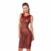 Guilty Pleasure Midi-Kleid mit Latex-Streifen